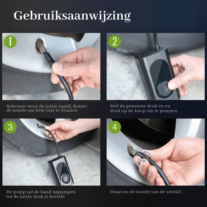 Elektrische fietspomp 4000 mAh