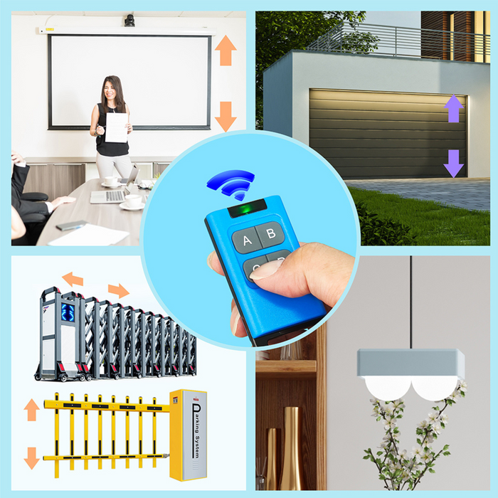 Yemtech® - 8 in 1 Universele Handzender 300 tot 900 MHz