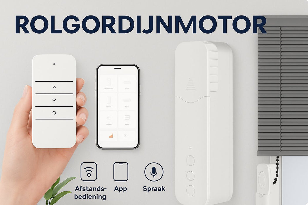Yemtech® Rolgordijnmotor – Slimme elektrische gordijnmotor – Compatibel met Tuya, Alexa & Google Home
