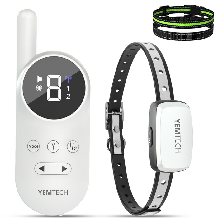 Yemtech® 3-in-1 Trainingshalsband - Opvoedingshalsband voor Honden - Zonder Shock - Waterdicht - Anti Blafband
