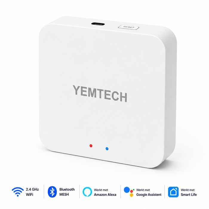 YEMTECH Smart Gateway | Bluetooth & WiFi Hub voor Slimme Apparaten | Smart Life, Alexa & Google Assistant