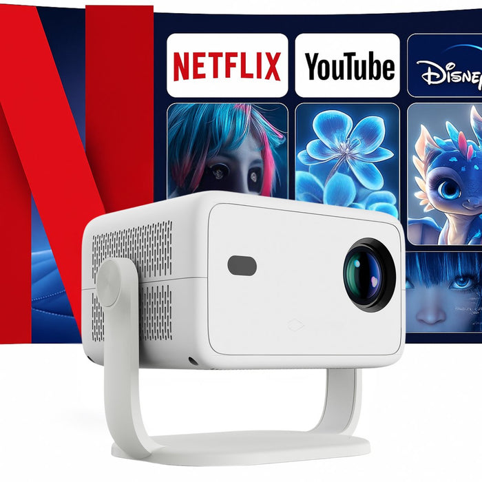 Yemtech® Mini Beamer 1080p Full HD – 650 ANSI – Android 11 – Draagbare Projector