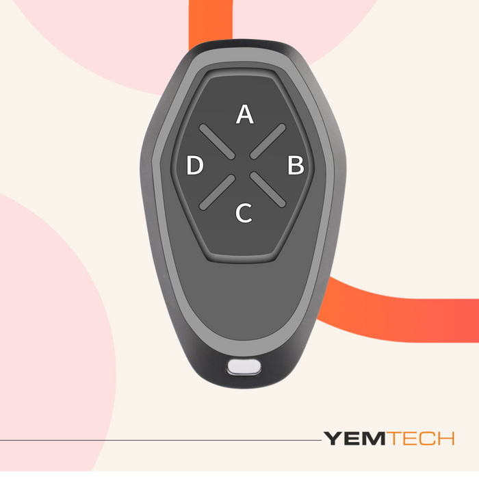 Yemtech® Universele handzender -433 MHz