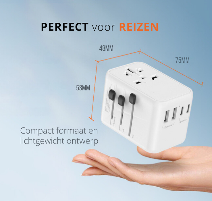 Yemtech® - Laptop lader & Wereldstekker 65W GaN3