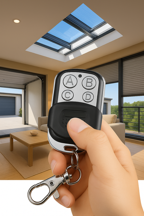 YEMTECH Universele Handzender 433 MHz – Afstandsbediening voor Garagedeuren en Poortopeners