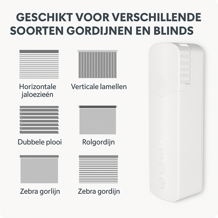Yemtech® Rolgordijnmotor – Slimme elektrische gordijnmotor – Compatibel met Tuya, Alexa & Google Home