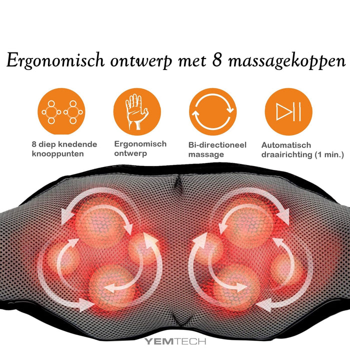 Shiatsu massageapparaat