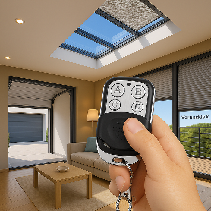 YEMTECH Universele Handzender 433 MHz – Afstandsbediening voor Garagedeuren en Poortopeners